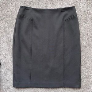 Nordstrom Halogen Lined Pencil Knee Skirt 8 Dark Gray Career Office Sz 8